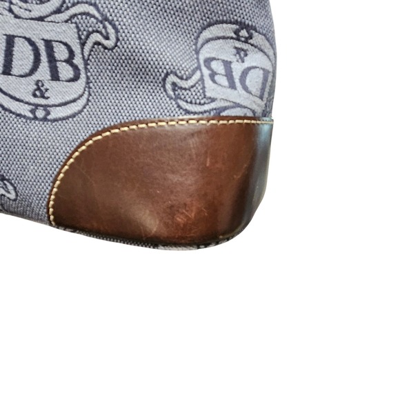 Dooney & Bourke Set NEW Donegal Crest Canvas Domed Satchel Purse, Wristlet & Fob - Picture 5 of 13